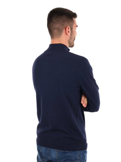 MAGLIA MEZZA ZIP FB UOMO BLU