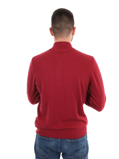 MAGLIA MEZZA ZIP FB UOMO BORDEAUX