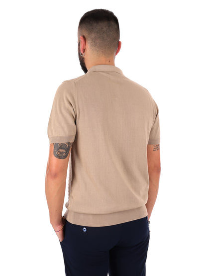 T-shirt casual da uomo FB Avocado beige per primavera estate