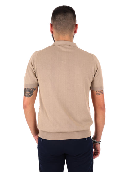 T-shirt casual da uomo FB Avocado beige per primavera estate