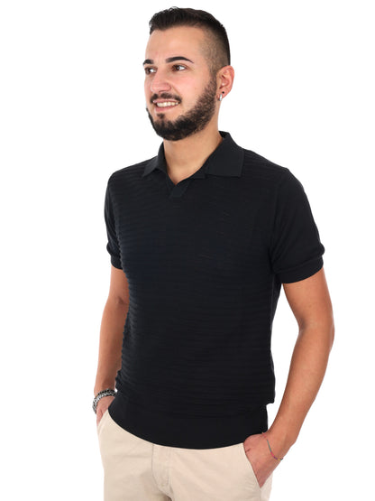 Polo FB Avocado K500 nera da uomo per uso quotidiano