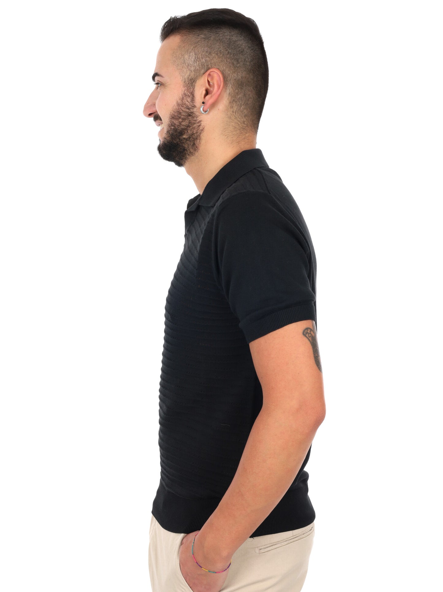 Polo FB Avocado K500 nera da uomo per uso quotidiano