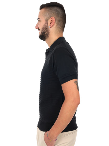 Polo FB Avocado K500 nera da uomo per uso quotidiano