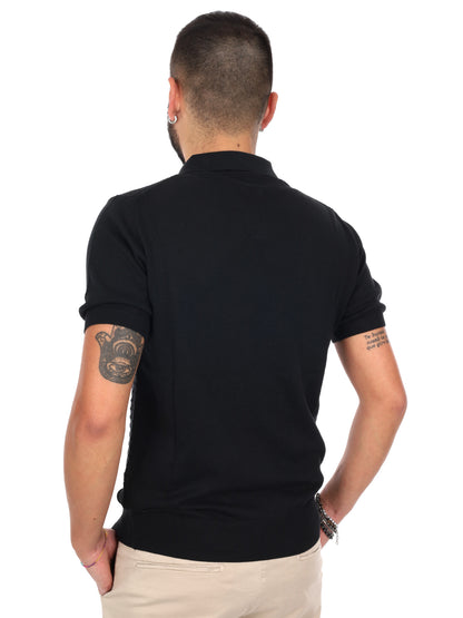 Polo FB Avocado K500 nera da uomo per uso quotidiano