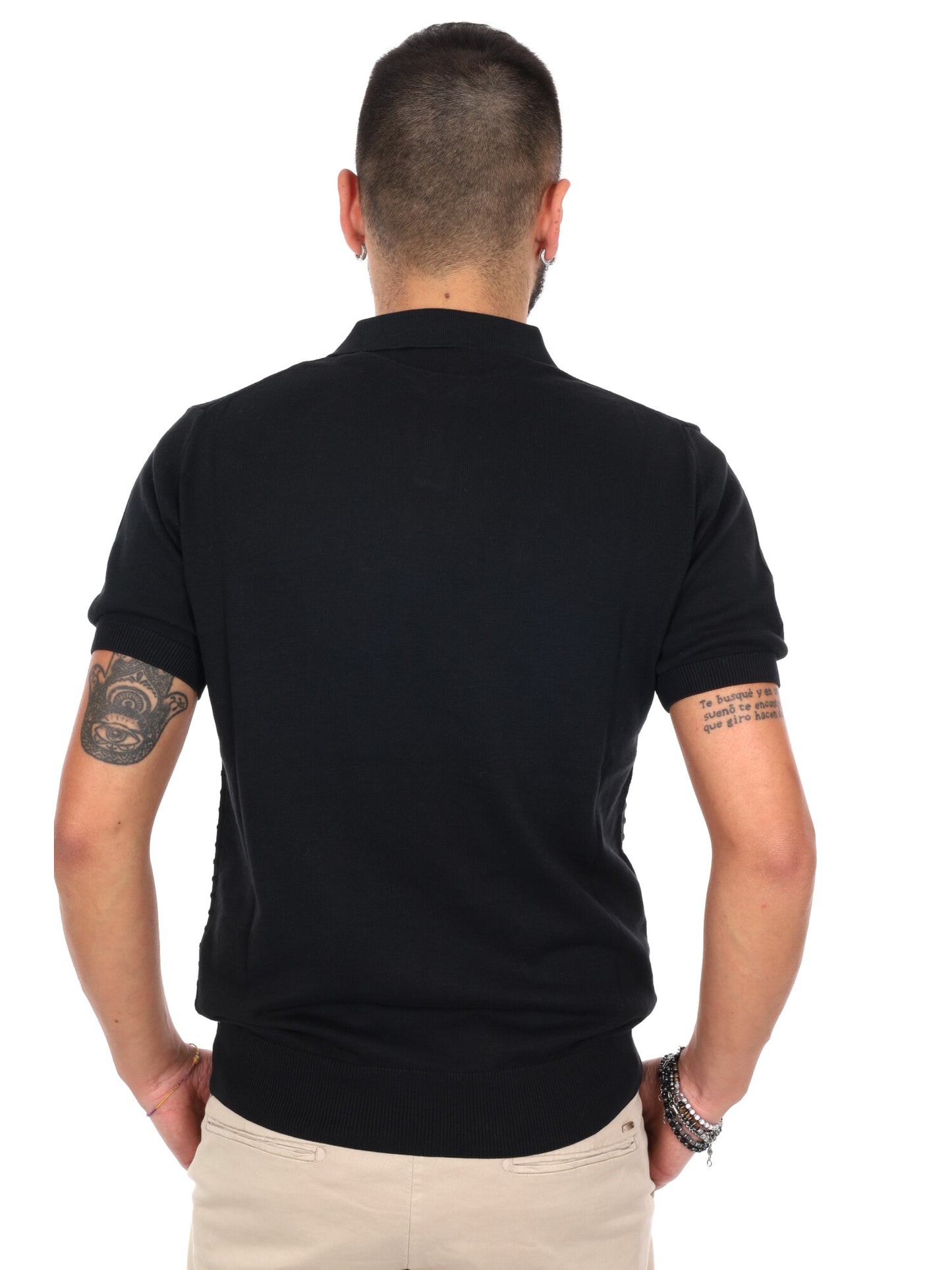 Polo FB Avocado K500 nera da uomo per uso quotidiano