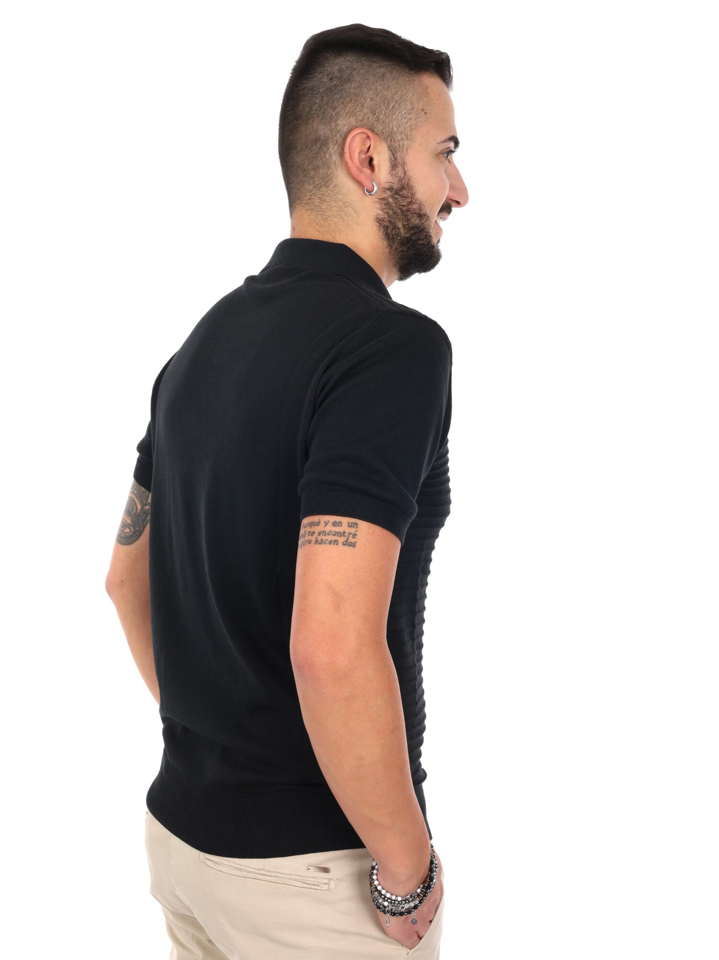 Polo FB Avocado K500 nera da uomo per uso quotidiano