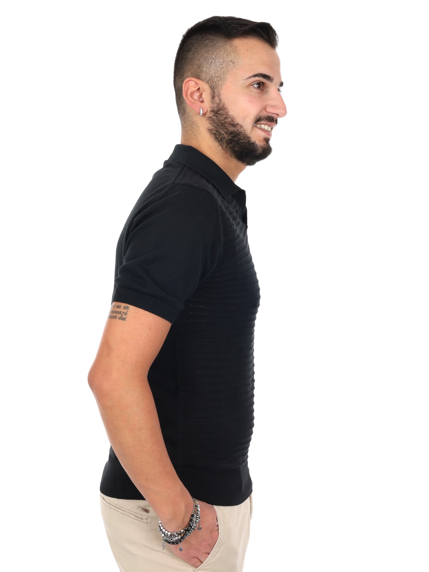 Polo FB Avocado K500 nera da uomo per uso quotidiano