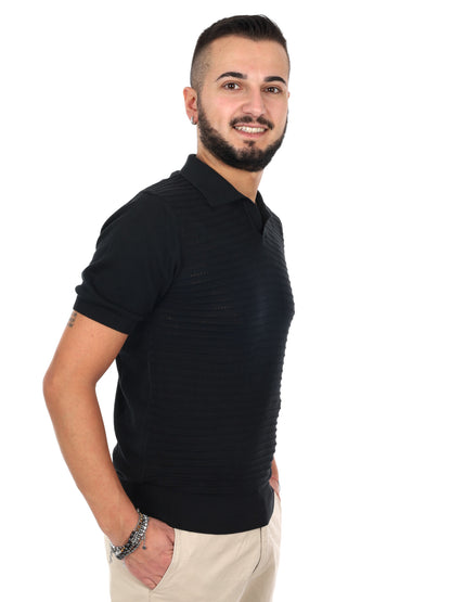 Polo FB Avocado K500 nera da uomo per uso quotidiano