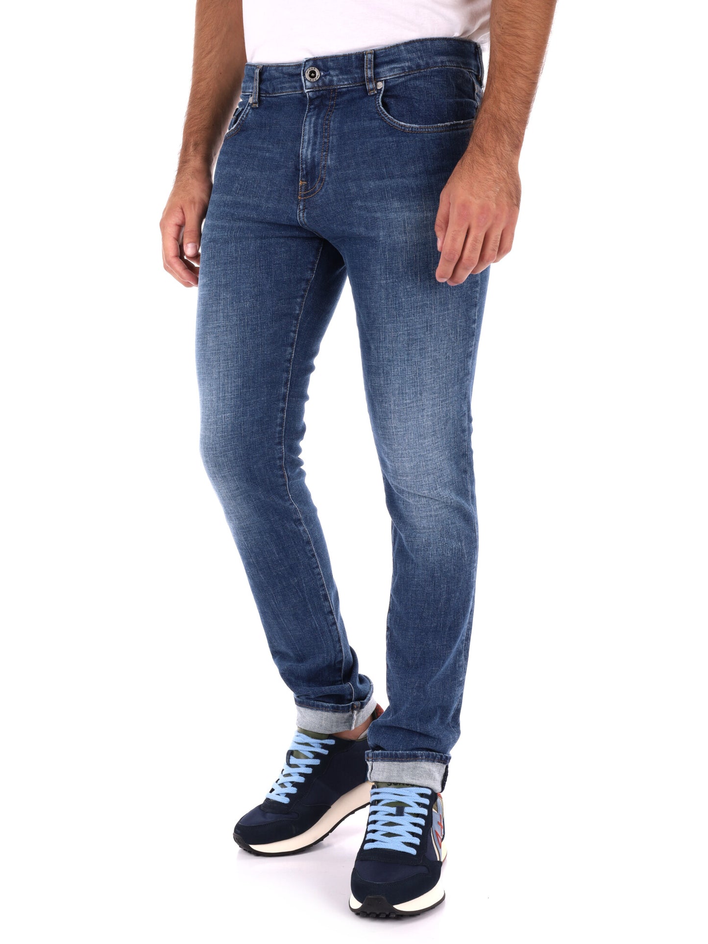 JEANS SLIM ALBERT PLUS GAD DA UOMO BLU DENIM