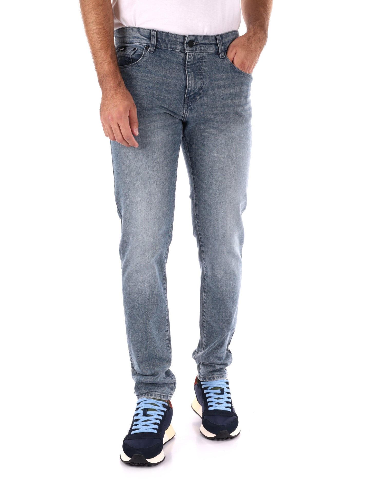 JEANS SAX SKINNY GAS DA UOMO DENIM GRIGIO