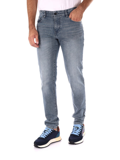 JEANS SAX SKINNY GAS DA UOMO DENIM GRIGIO