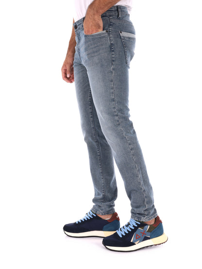 JEANS SAX SKINNY GAS DA UOMO DENIM GRIGIO