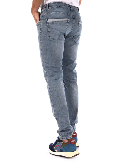 JEANS SAX SKINNY GAS DA UOMO DENIM GRIGIO