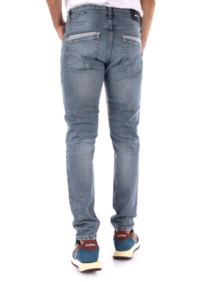 JEANS SAX SKINNY GAS DA UOMO DENIM GRIGIO