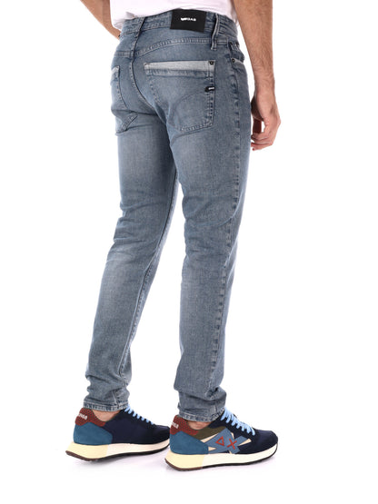 JEANS SAX SKINNY GAS DA UOMO DENIM GRIGIO