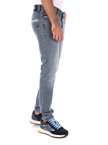 JEANS SAX SKINNY GAS DA UOMO DENIM GRIGIO