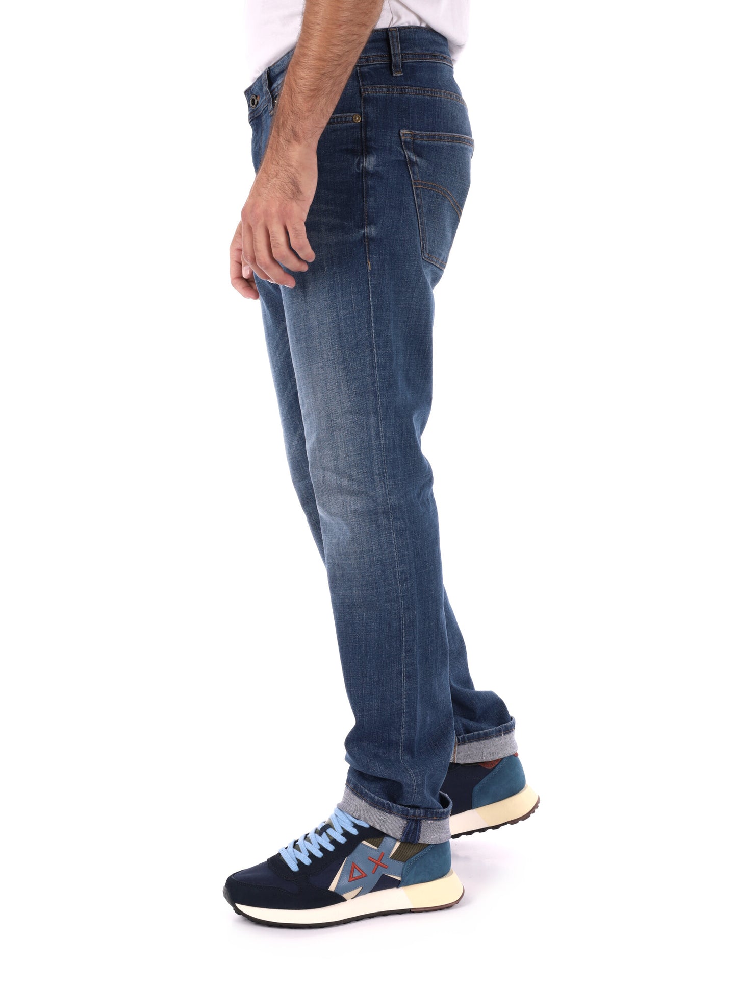 JEANS STRAIGHT MORRIS GAS DA UOMO BLU DENIM