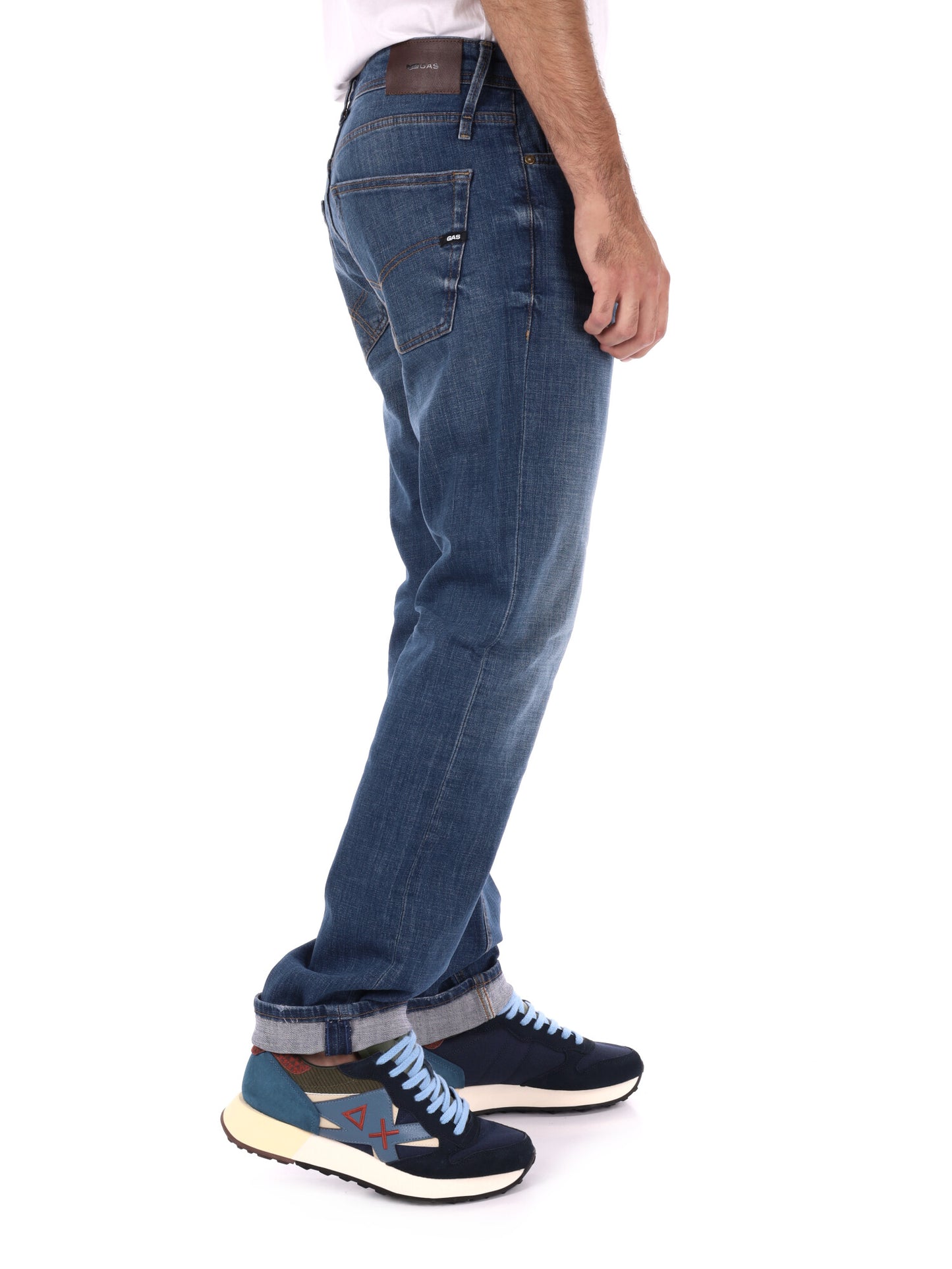 JEANS STRAIGHT MORRIS GAS DA UOMO BLU DENIM