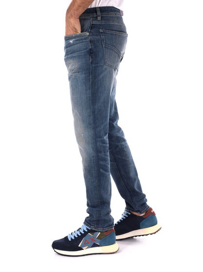 JEANS TAPERED GAS DA UOMO DENIM SLAVATO