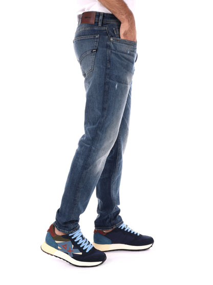 JEANS TAPERED GAS DA UOMO DENIM SLAVATO