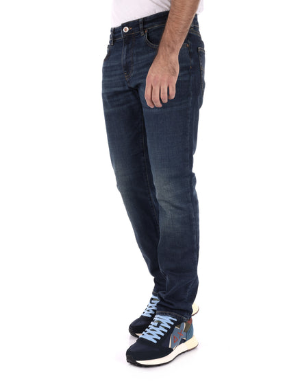 JEANS SLIM ALBERT SIMPLE REV GAS DA UOMO BLU DENIM