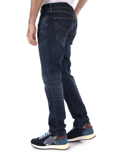 JEANS SLIM ALBERT SIMPLE REV GAS DA UOMO BLU DENIM
