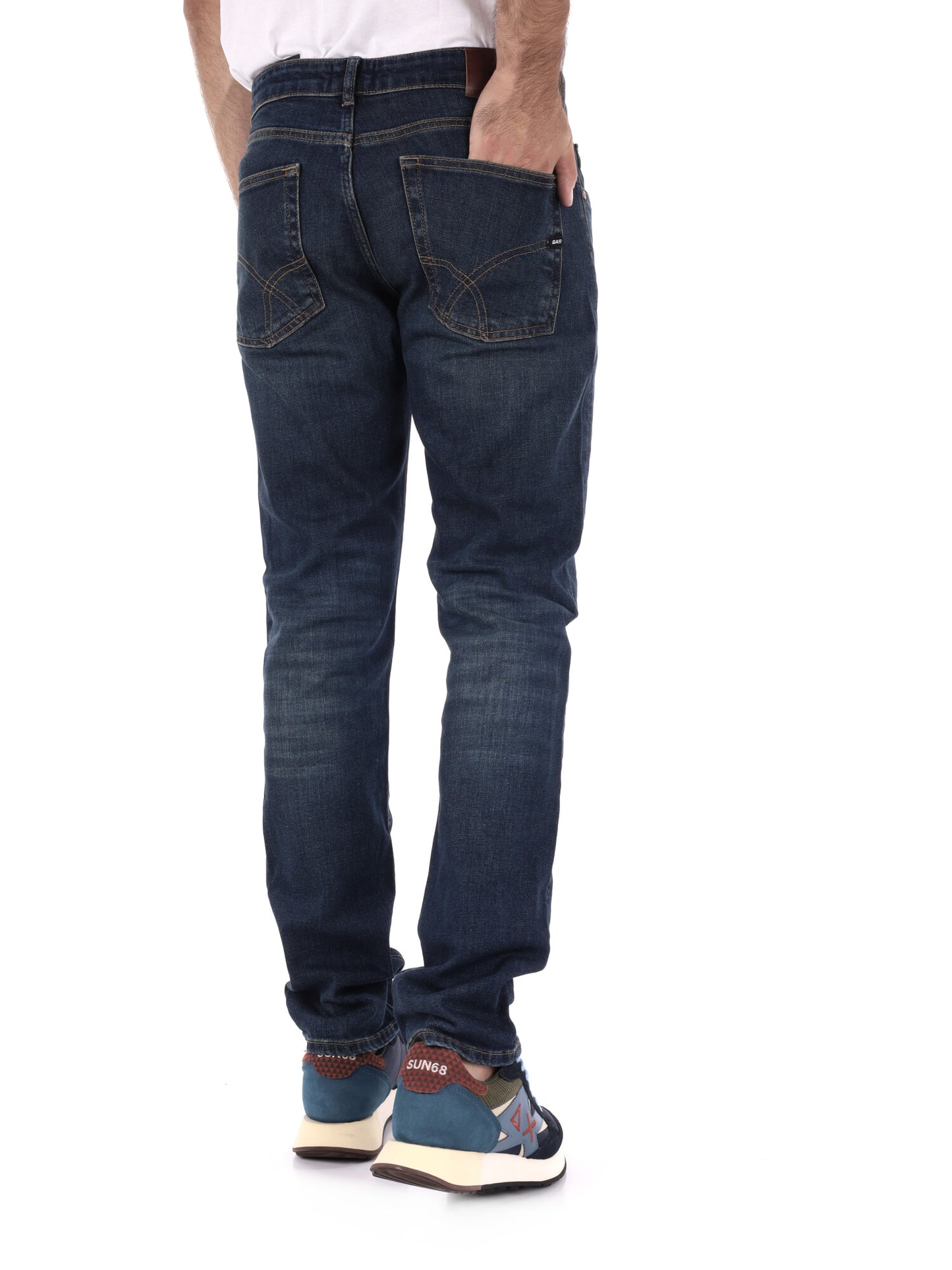 JEANS SLIM ALBERT SIMPLE REV GAS DA UOMO BLU DENIM