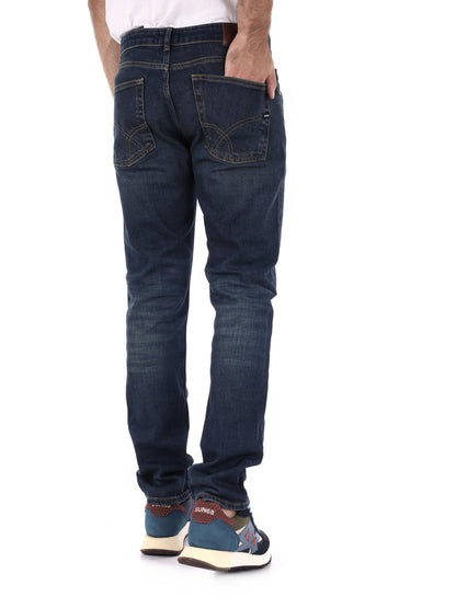 JEANS SLIM ALBERT SIMPLE REV GAS DA UOMO BLU DENIM