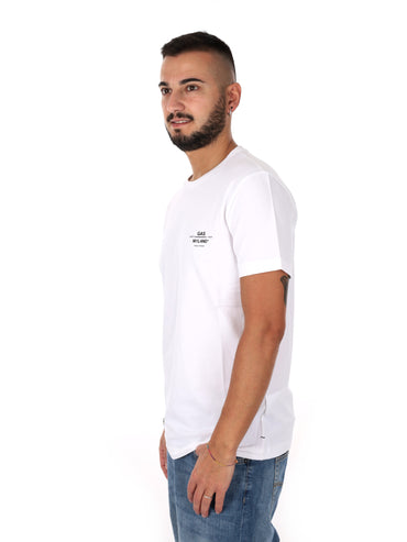 T-shirt Gas Scuba da uomo in bianco per la primavera estate