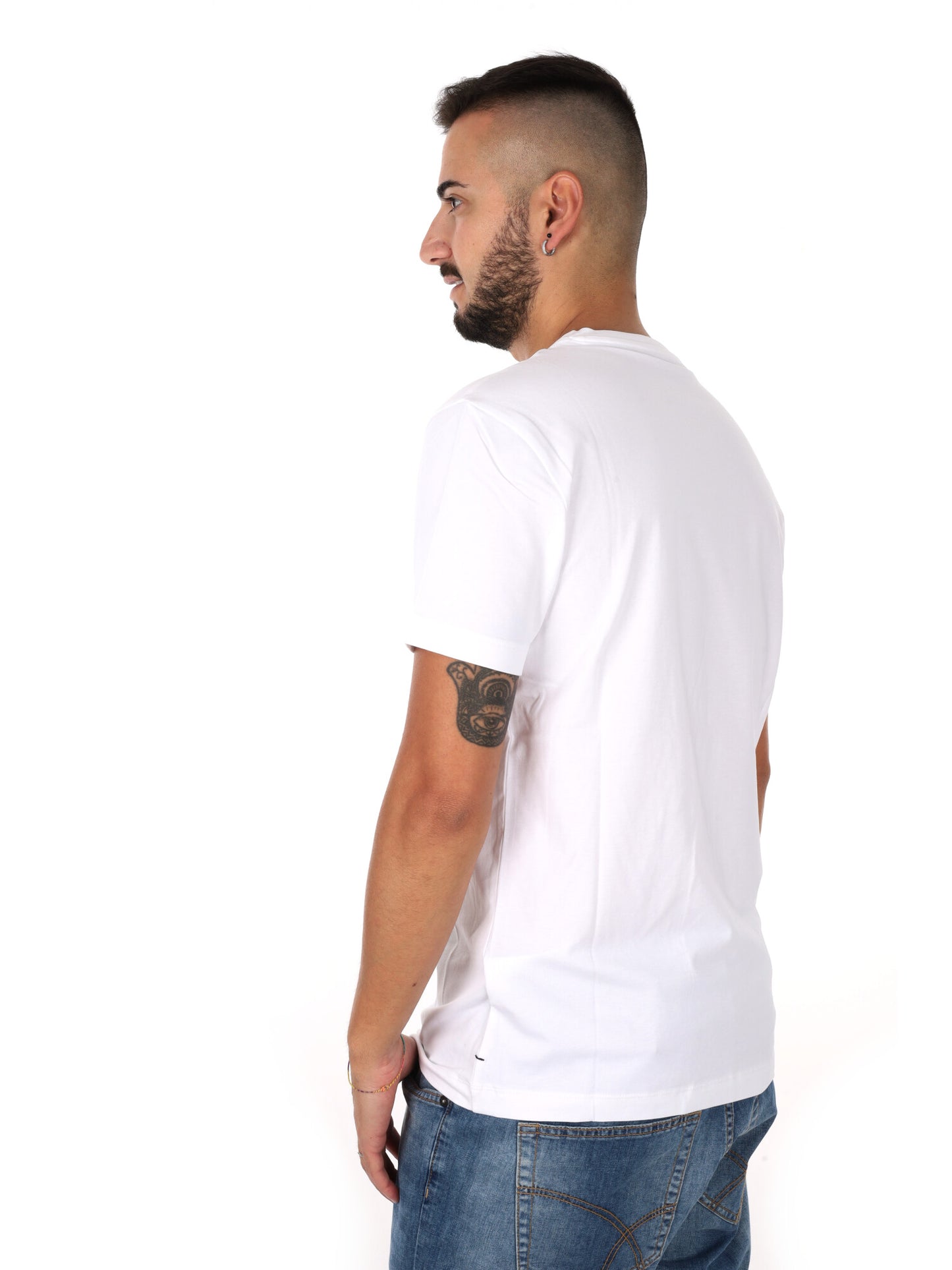 Gas Scuba, t-shirt a maniche corte bianca da uomo per la primavera estate