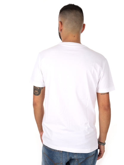 Gas Scuba, t-shirt a maniche corte bianca da uomo per la primavera estate