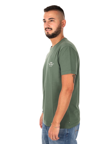 Gas Scuba/S, t-shirt verde da uomo versatile e confortevole