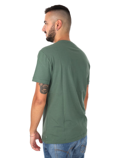 Gas Scuba/S, t-shirt verde da uomo versatile e confortevole