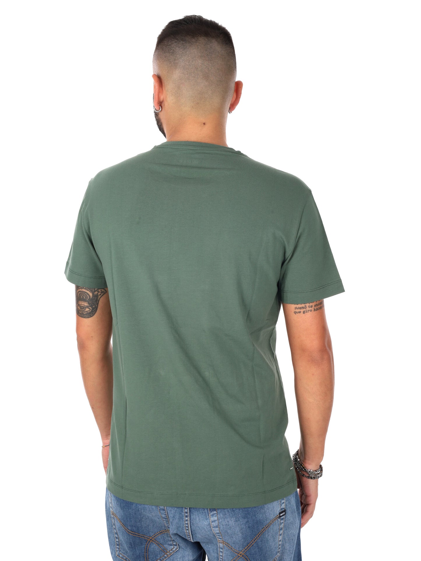 Gas Scuba/S, t-shirt verde da uomo versatile e confortevole