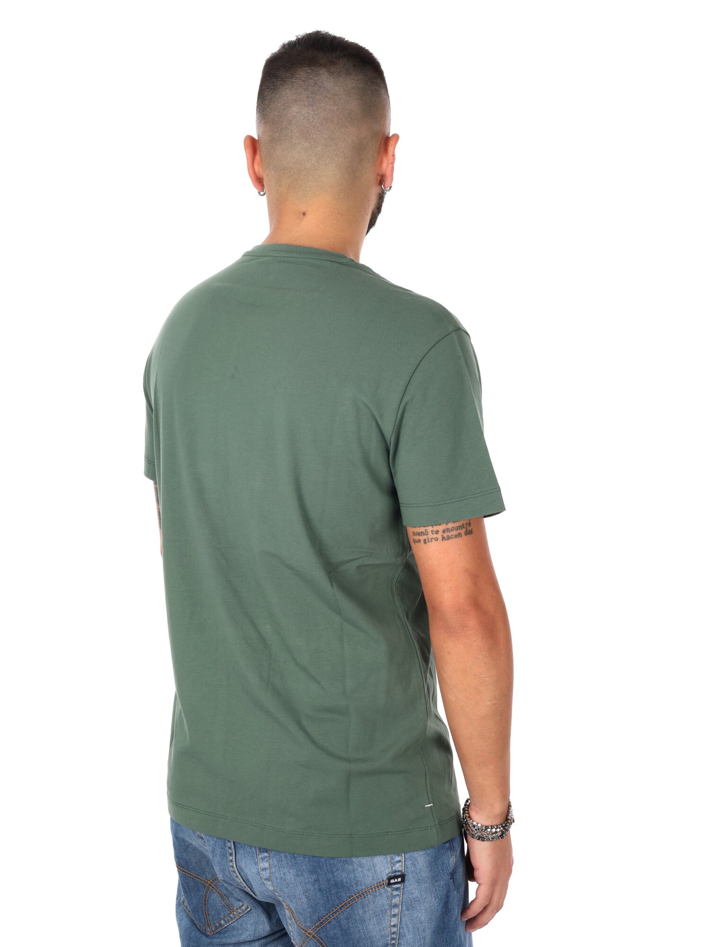 Gas Scuba/S, t-shirt verde da uomo versatile e confortevole