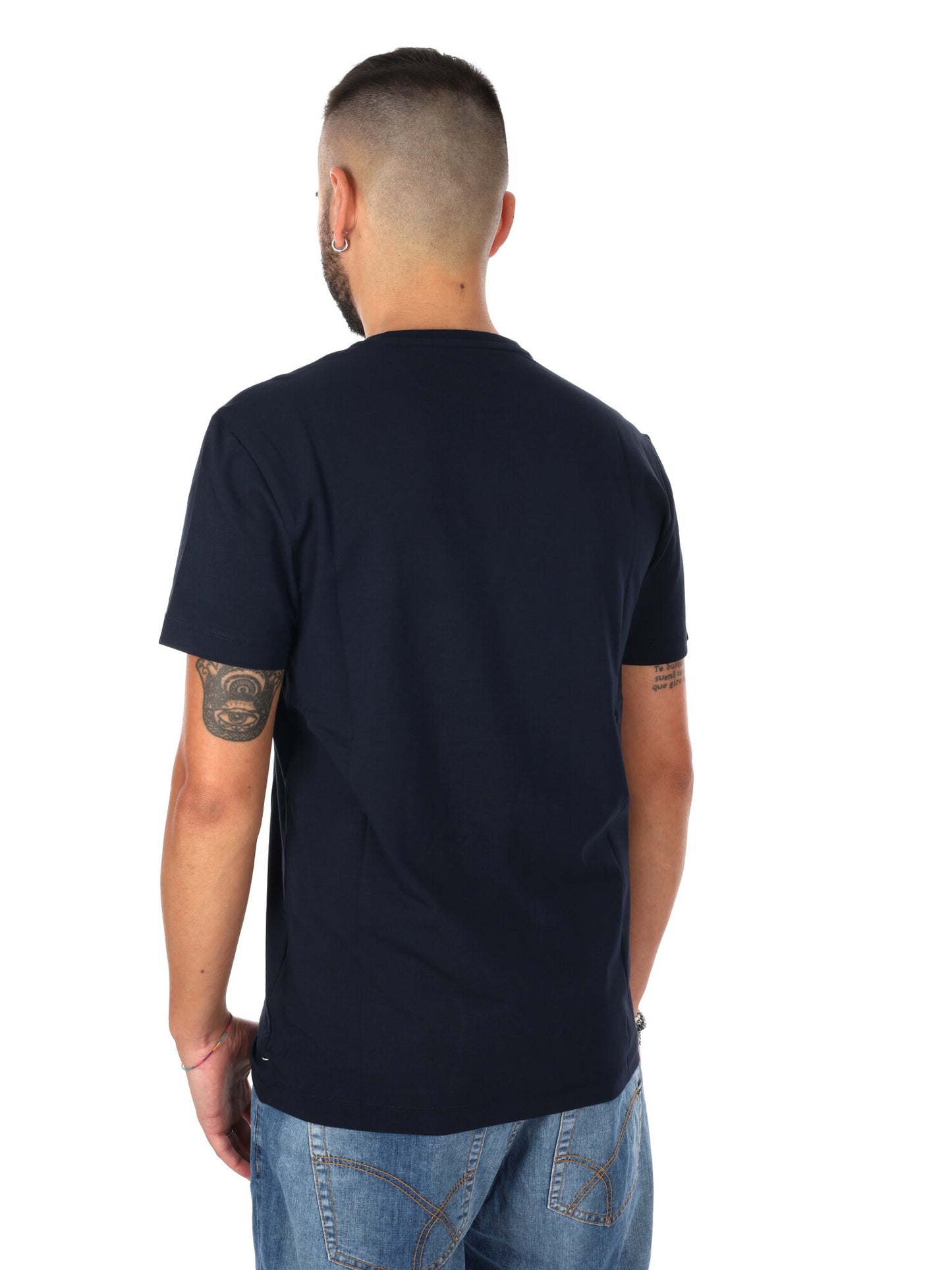 Gas Scuba/S, t-shirt a maniche corte blu da uomo per primavera-estate