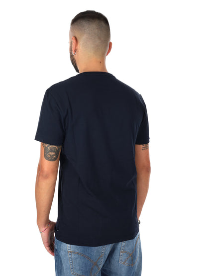 Gas Scuba/S, t-shirt a maniche corte blu da uomo per primavera-estate