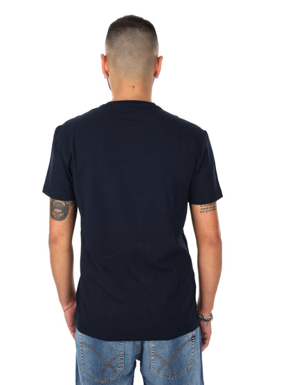 Gas Scuba/S, t-shirt a maniche corte blu da uomo per primavera-estate