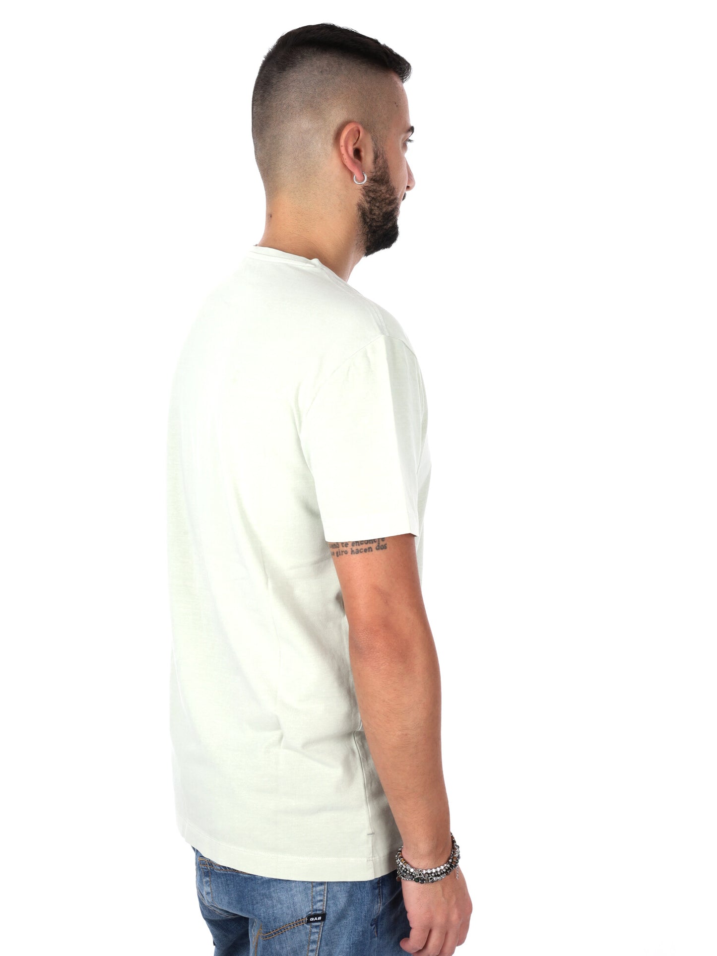 Gas Scuba, t-shirt verde casual da uomo a maniche corte