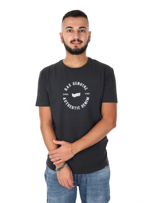 Gas Scuba/S, t-shirt maniche corte da uomo grigia