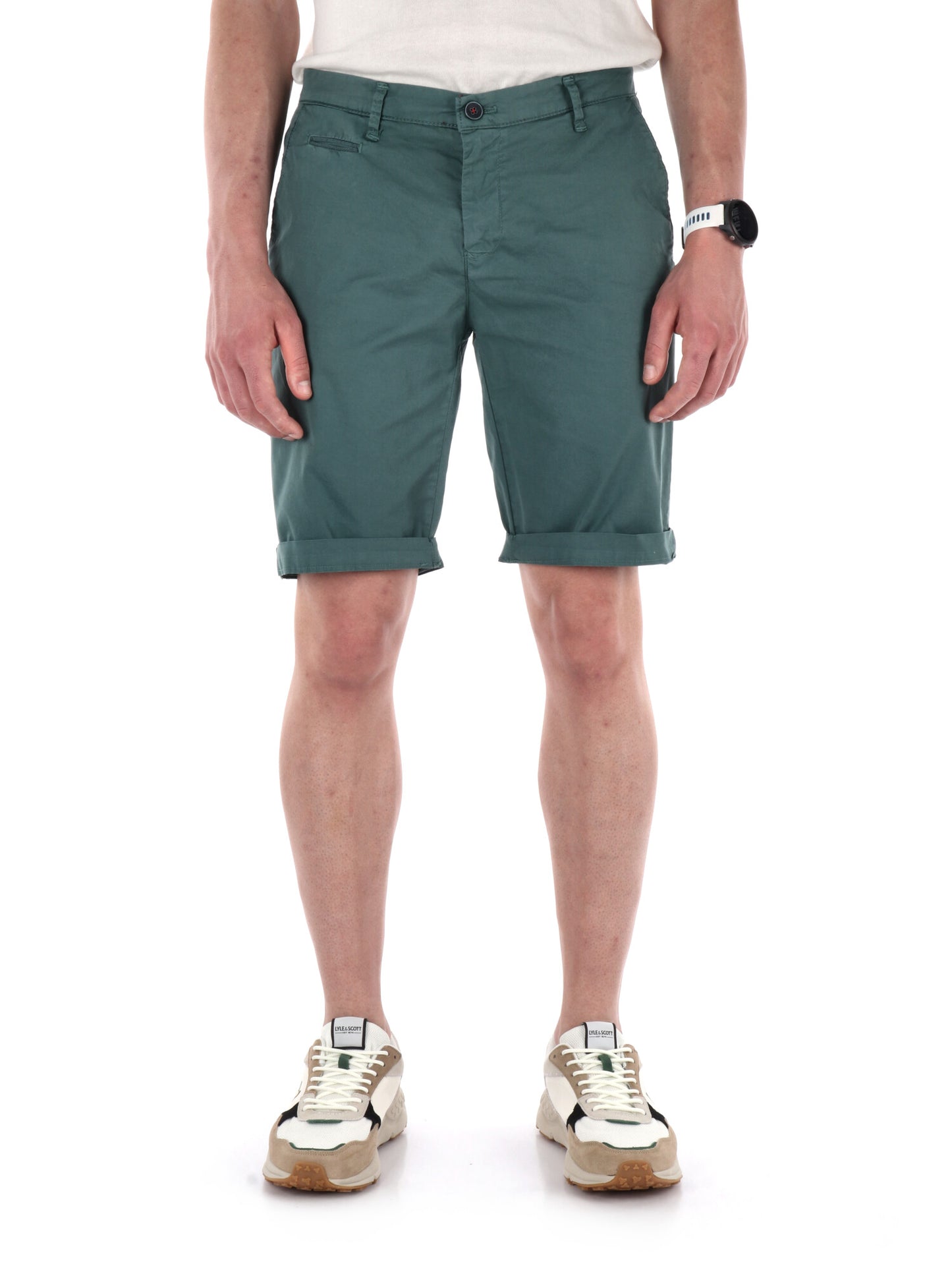 Bermuda FB da uomo verde, comfort e stile casual per la primavera estate