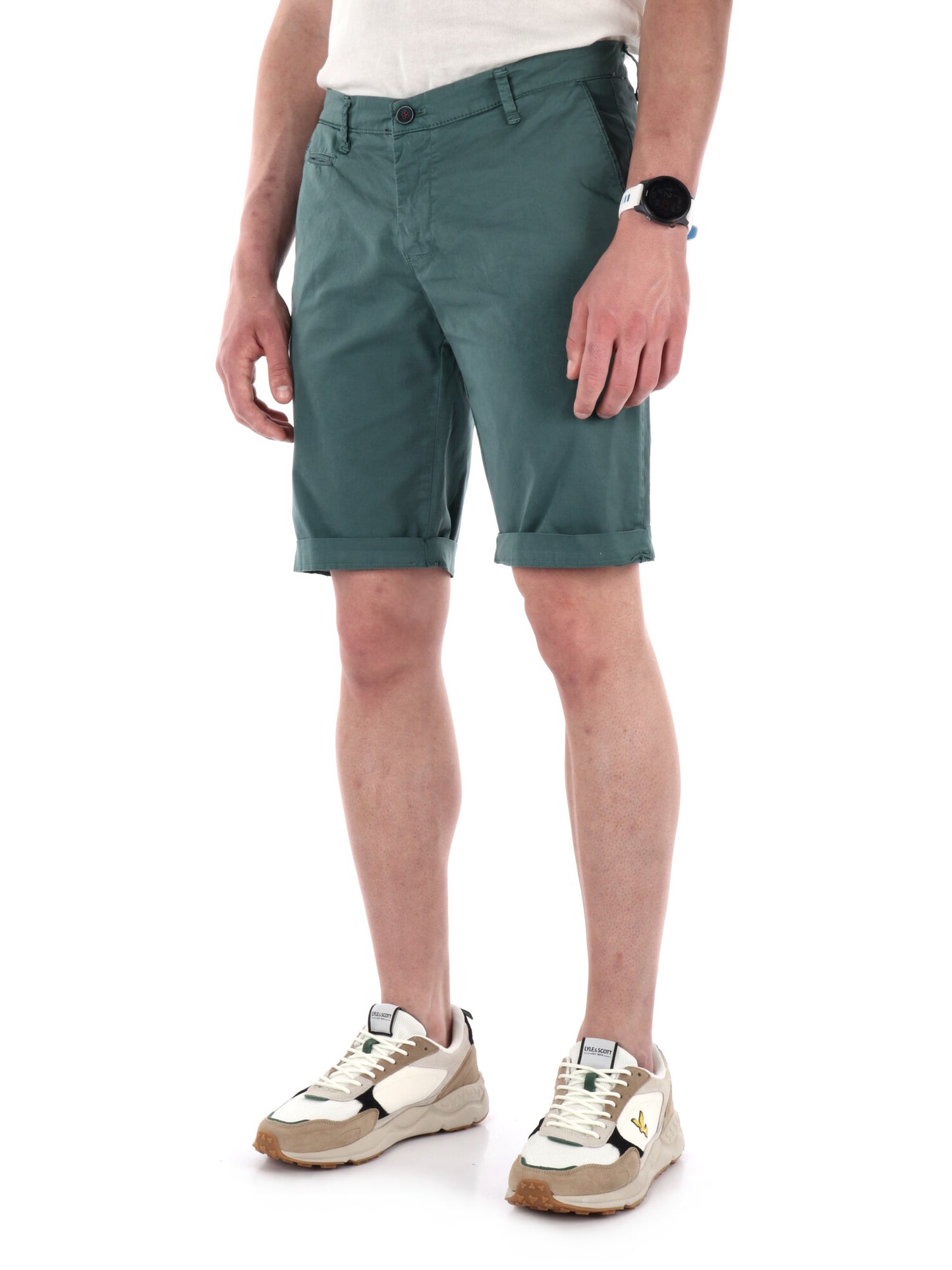 Bermuda FB da uomo verde, comfort e stile casual per la primavera estate