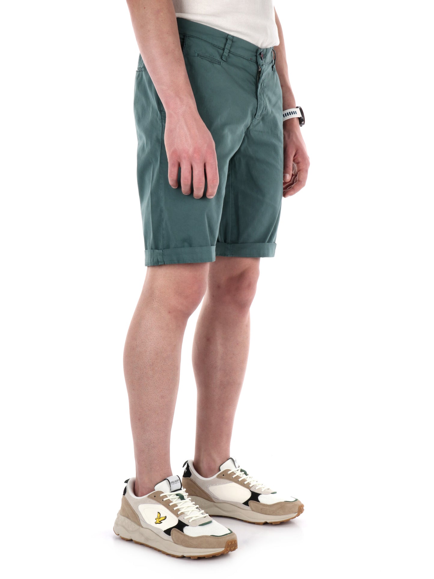 Bermuda FB da uomo verde, comfort e stile casual per la primavera estate