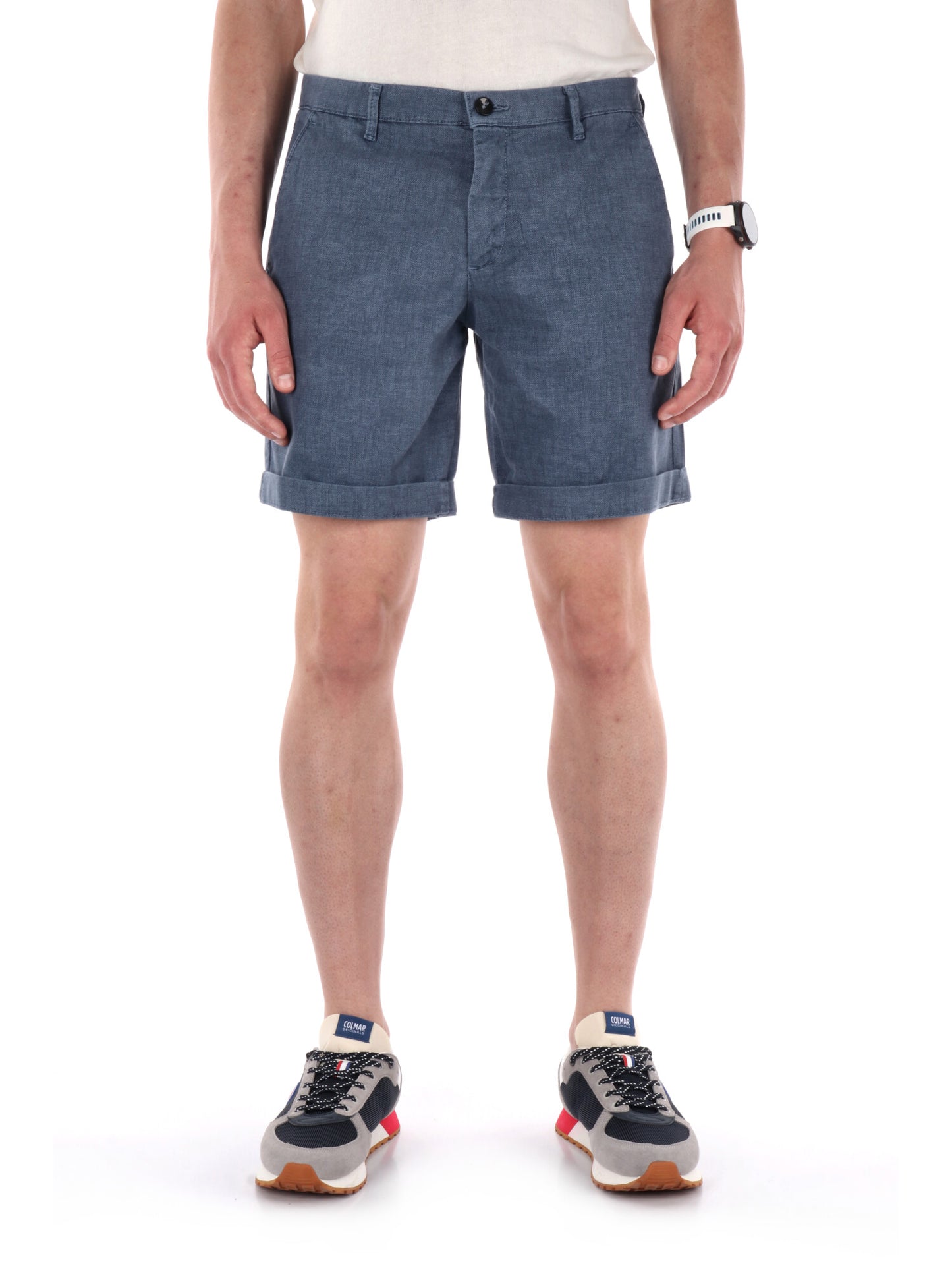 Bermuda FB uomo nero con microfantasia elegante per la primavera estate