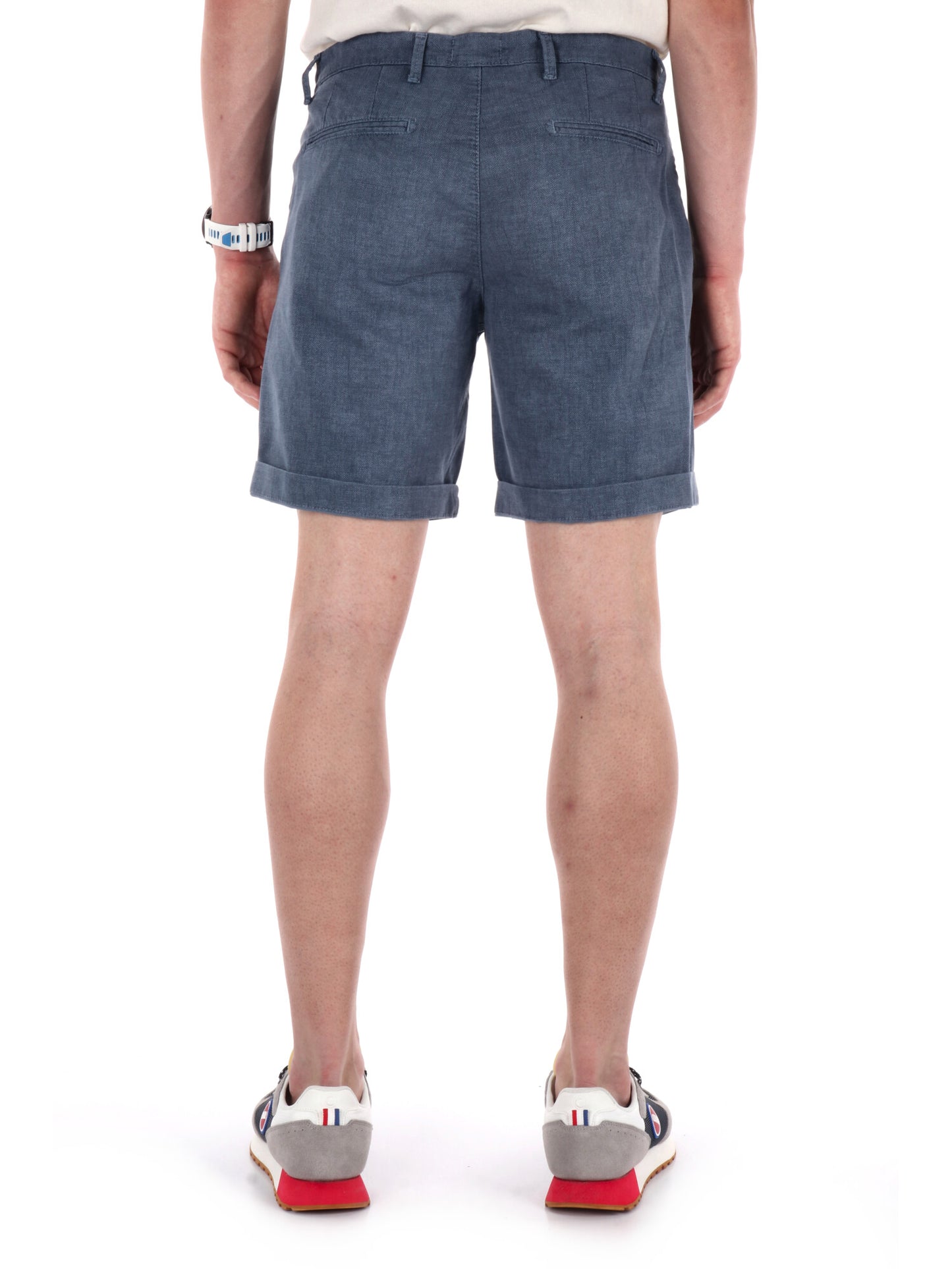 Bermuda FB uomo nero con microfantasia elegante per la primavera estate
