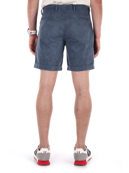 Bermuda FB uomo nero con microfantasia elegante per la primavera estate