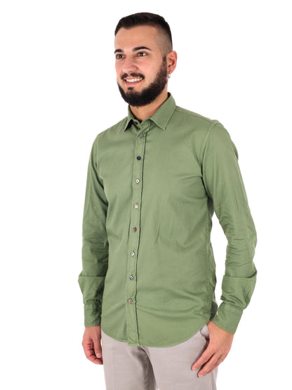 Camicia da uomo verde Benfica 369 Gucci per cerimonia