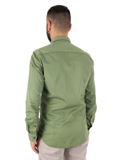 Camicia da uomo verde Benfica 369 Gucci per cerimonia