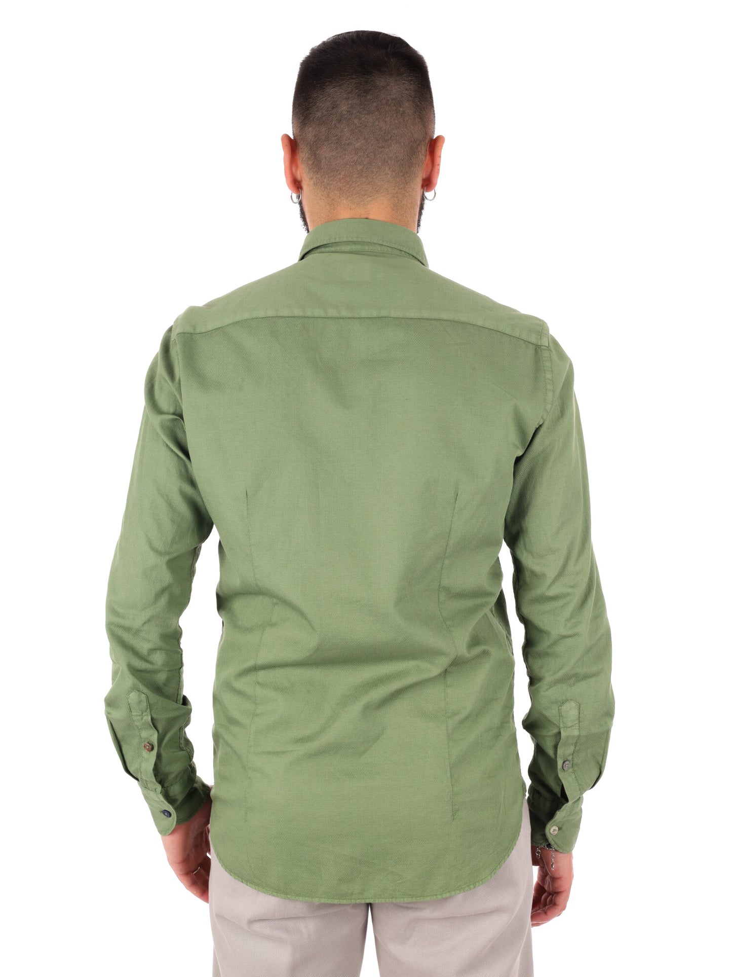 Camicia da uomo verde Benfica 369 Gucci per cerimonia