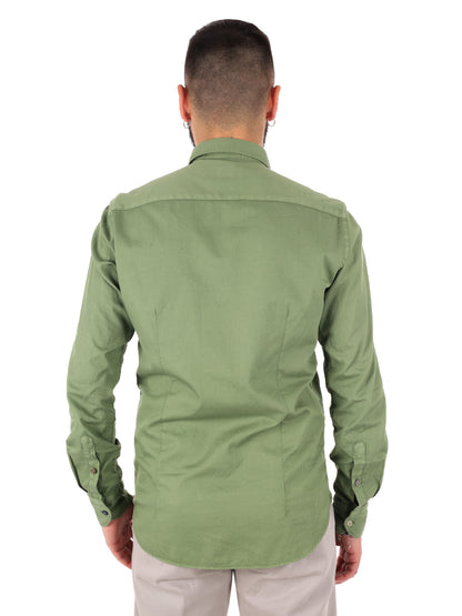 Camicia da uomo verde Benfica 369 Gucci per cerimonia